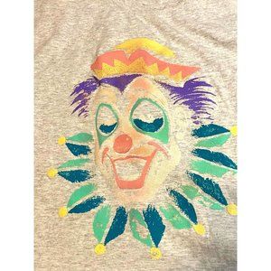 NWOT Vintage Clown Graphic Long Sleeve Tee size Medium